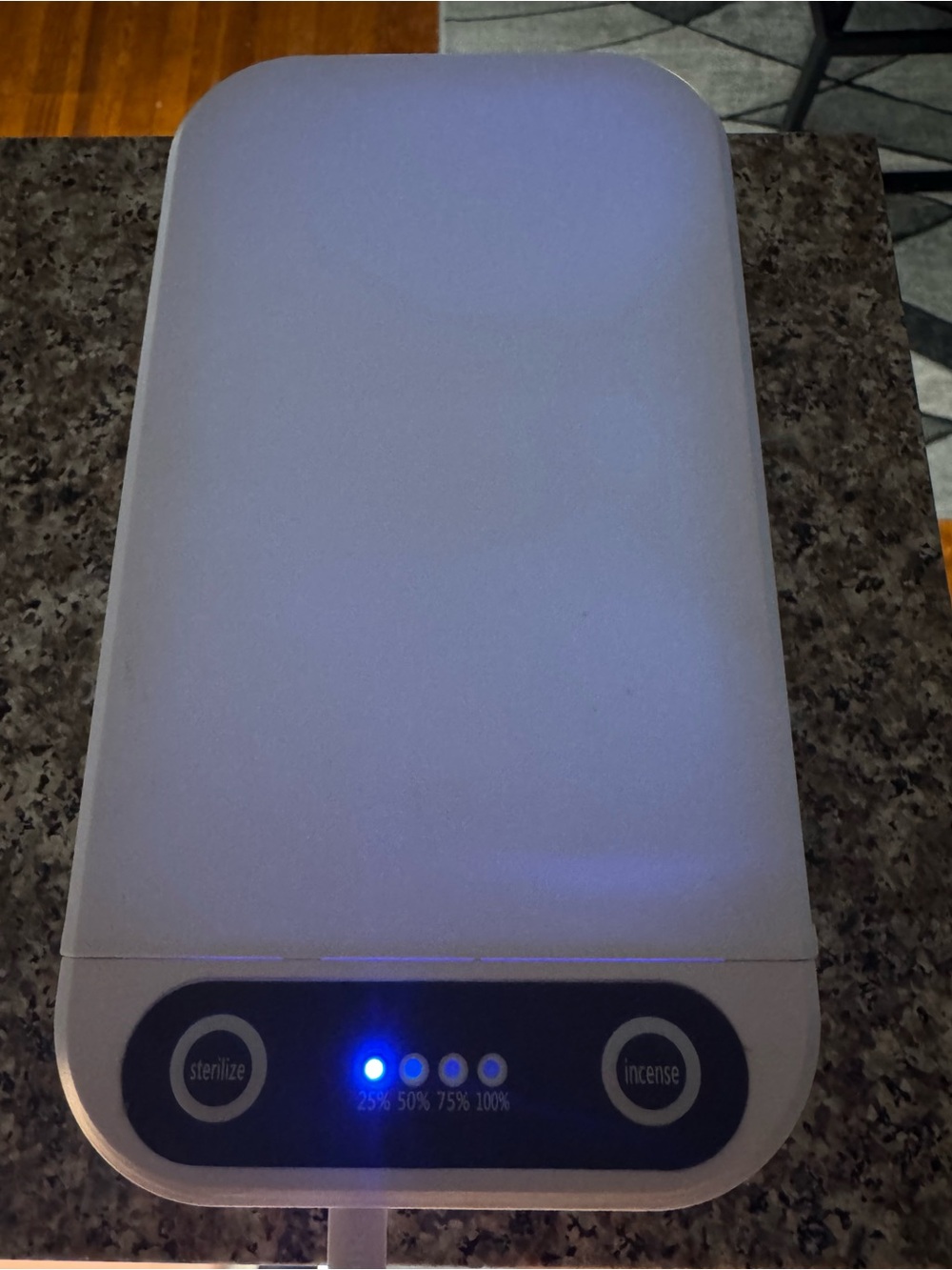 Multipurpose UV-C Sanitizing Case. Eliminates up to 99.9% germs Travel Time